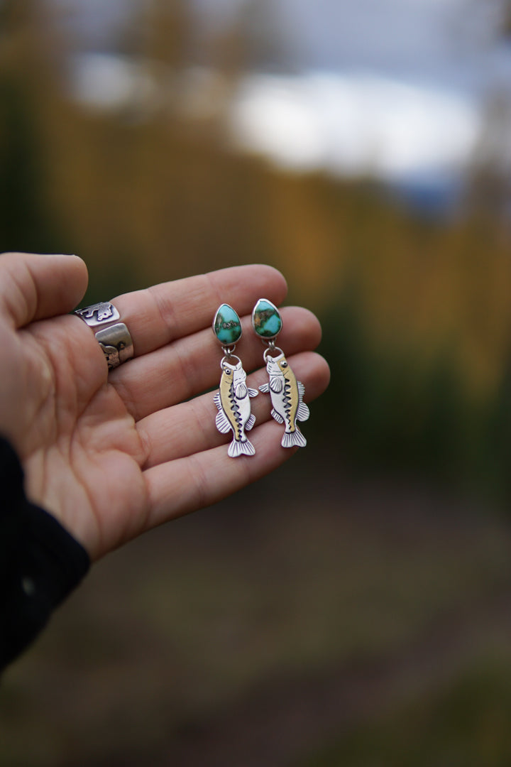 Large Mouth Bass Studs - Medium