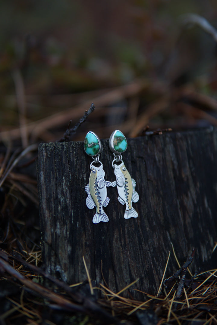 Large Mouth Bass Studs - Medium