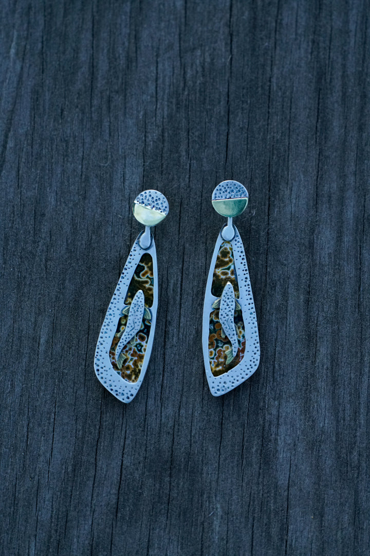 Upstream Trout 5 in 1 Earrings