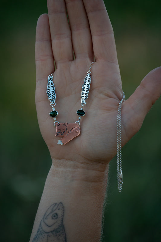 Forest Fox Necklace - Kinetic!