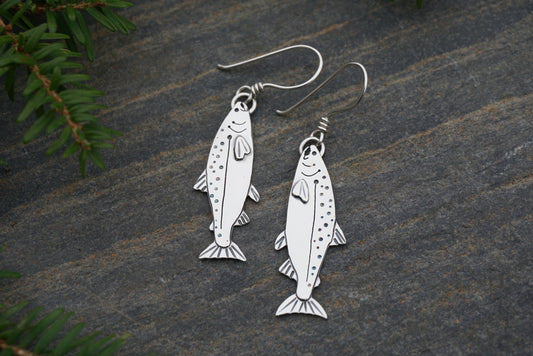 Salmon Earrings - King (Chinook)